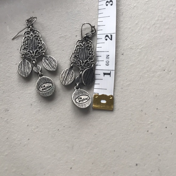 NICKEL,AQUA and green earring by Lia Sophia - Picture 4 of 5